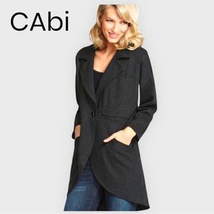 CAbi Gray Lisbon Topper Ponte Jacket size small